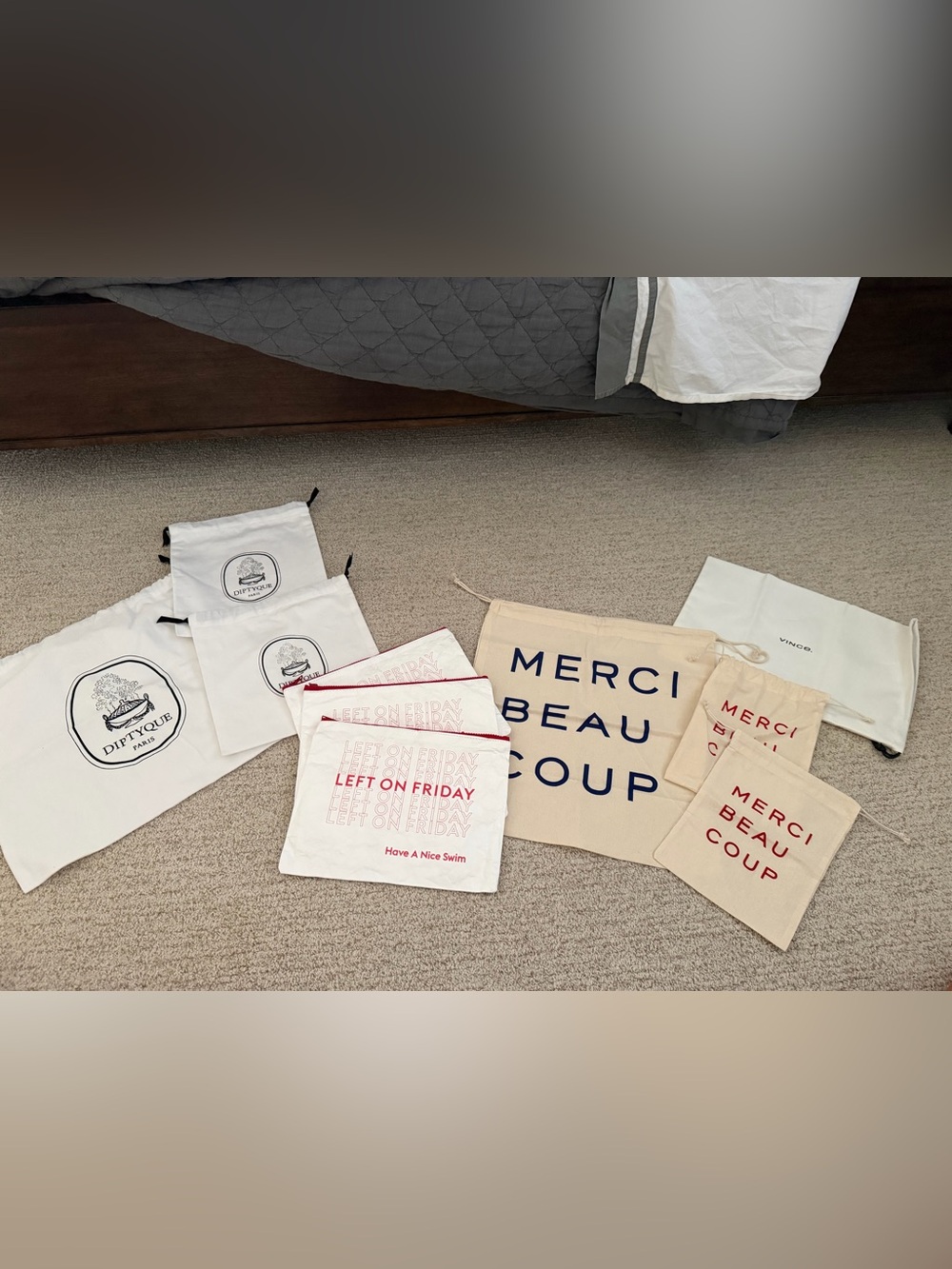 Collection of designer storage bags